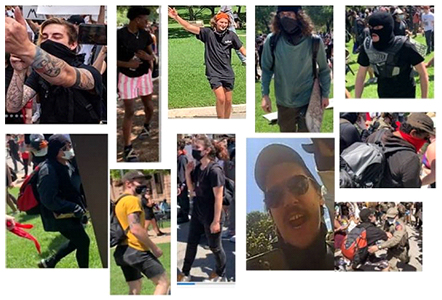Suspects Involved in Capitol Protests